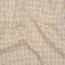 1 Yard Wool Blend Tweed with Silver and Gold Eyelash Fringe Cream Checks Deadstock 58’’ Width